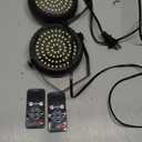 Strobe Lights Halloween, Telbum Colorful Strobe Light for Parties, Super-Bright 54 RGB LED Mini Strobe Lights with Remote Control Sound Activated, Plug-in Flash Light for Room DJ Stage Wedding 2Pack