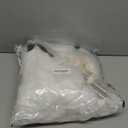 Pearl Ivory White Balloon Arch Double Stuffed Pastel White Ivory Cream Beige Balloon Garland Kit Different Sizes 12/10/5in With Clear Bobo Balloons for Birthday Wedding Bridal Baby Shower Party Decor