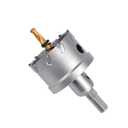 5-1/8 inch / 130mm Carbide Tipped Hole Saw,Metal Steel Hole Saw with a Drill Bit, Hole Cutter for Thick Metal,Stainless Steel,Iron,Sheet Metal and Wood. (130mm (5-1/8 inch))