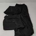 3 Pack Men's Athletic Pants with Zip Pockets, Lightweight, Quick Dry, Workout Sweat Pants (XX-Large, Black,Black,Black)