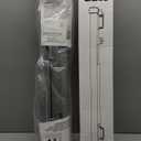 Reinforced 28-Inch Tall Retractable Baby Gates for Doorways, Walk Through Pet Gate for Stairs, Short Baby Gate with Support Rods, 55 Inch Wide Mesh Gate Retractable Gate Small Dog Gate, Gray