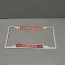 FANMATS 43703 University of Arkansas Razorbacks License Plate Frame - White – Easy Installation on Truck, SUV, Car - Ideal Gift for Die Hard NCAA Fan