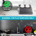 Dish Drying Mat Kitchen Counter - Silicone Dish Drying Pad with Built-in Drain for Sink, Refrigerator and Drawer Liner, Easy Clean, Non-Slip, Heat Resistant, 14.8" x 10.7"