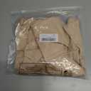 MANGOPOP Sleeveless Bodysuit For Women Scoop Neck Double Lined Tank Top Body Suit Basic Fitted Summer Going Out Tops (Beige, L)