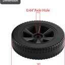 70-05-104 DGF493BNP DGF510SBP Wheels Grill Replacement Parts for Dyna Glo Grill Wheels DGH474CRP DGF510PBP-D DGH450CRP DGB515SDP-D DGF493PNP-D DGC313CNCP DGB463CNP Plastic Black BBQ 2 Pieces