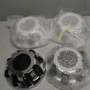 Chrome 8 Lugs Wheel Center Cap for Silverado, Avalanche, Suburban, Express, Sierra, Yukon, Savana 1500 2500 3500, 16/17 Inch Rim Hub Cover, OEM Replacement, 4 Pieces