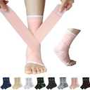 ABIRAM Ankle Brace, Ankle Compression Sleeve, Foot Sleeve (1 Pair) with Strap, Ankle Support for Sprained Foot & Arch, Plantar Fasciitis Relief Socks, Achilles Tendonitis, Women & Men,For Sports