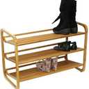 Oceanstar SR1231 3-Tier Bamboo Shoe Rack