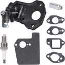 16620-Z8D-305 Thermo Wax Assembly & 16600-Z8B-900 Choke Control for Honda GCV160 GCV160A0 GCV160LA0 GCV160LA1 GCV190 GCV190LA HRX217 HRR216 Lawn Mower Engine Parts - with Spark Plug Gaskets