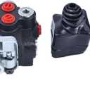 3 Spool Hydraulic Directional Control Valve With Joystick 11gpm 40L 3x Double Acting Q40/3 JOY KPL, 7 inches x 8.6 inches x 3.9 inches