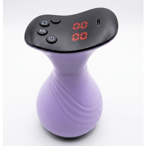 Lymphatic Drainage Massager for Legs & Body — Handheld Body Massager to Reduce Swelling, Improve Circulation & Smooth the Look of Cellulite (Purple)