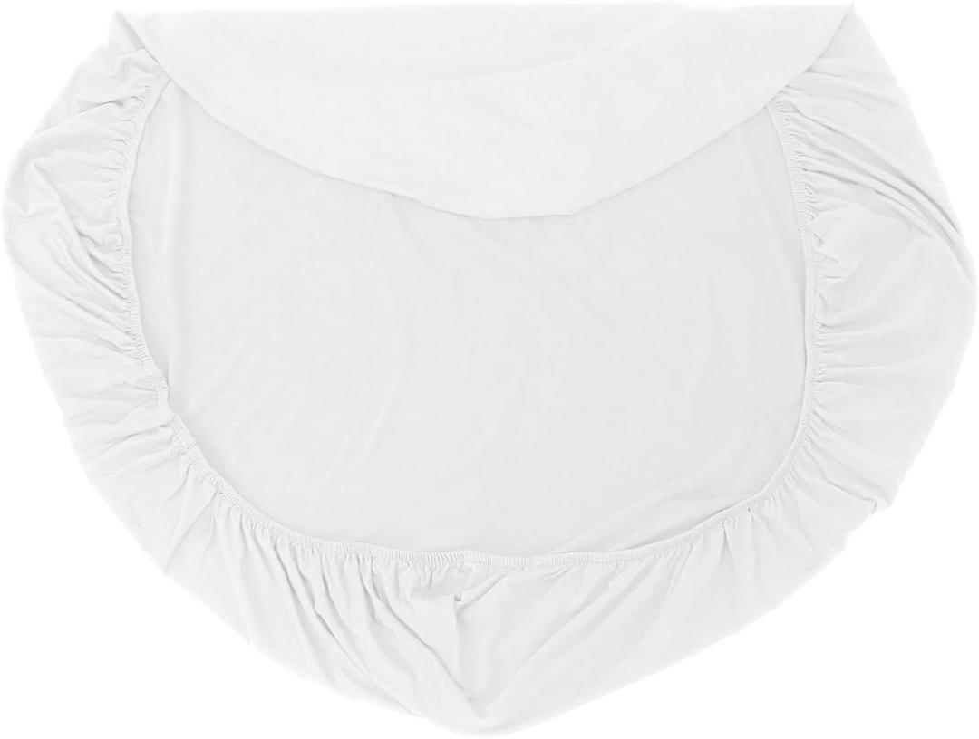Polyester Square Tablecloth Stretch Table Cover Elastic Dining Table Protector for Home Outdoor Dec