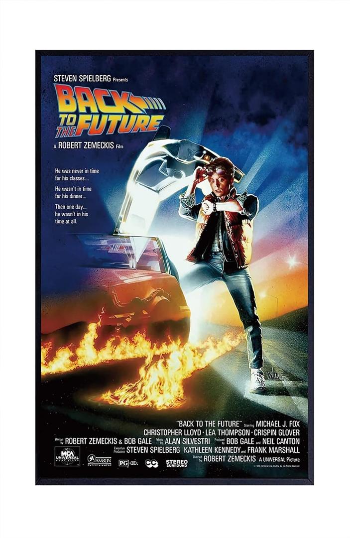 Christ-EZ Back To The Future - Movie Poster (Regular Style) Cool Wall Decor Art Print posters for room aesthetic - Matte Poster Frameless Gift 11 x 17 inch(28cm x 43cm)