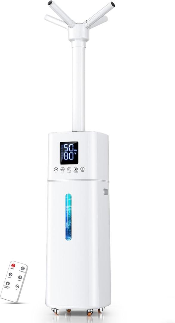 15L/4Gal Humidifier Large Room, 600ml/h Misting, 72H Runtime, Top Fill, Humidifiers for Home, Easy to Move, Humidifiers for Bedroom Large Room, Aroma Diffuser, 12H Timer, Auto Shutoff Protection (White)