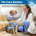 BARKLESS Dog Donut Collar, 2-in-1 Inflatable Dog Collars for After Surgery to Stop Licking Wounds, Patented Protective Donut Cone with Higher Shield for Large Pets (Grey, XXL)