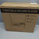 Vinyl Record Player with Speakers Vintage Turntable for Vinyls Records Belt-Driven Turn Table Support 3-Speed, Wireless Playback, Headphone, AUX-in, RCA Line LP Phonograph for Sound Enjoyment Black