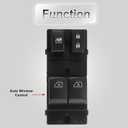 25401CD000 Door Power Window Switch Replacement for Nissan 350Z Infiniti G35 2003-2007 Replace OEM 25401CD02A, Front Left Driver Side Power Window Switch Fit for Nissan Altima Infiniti G37 2008-2013