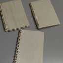 Wood-Cover Notebooks for Work - 3-Pack, 4.5 x 5.8 In, Rustic Spiral-Bound - Blank Wood Journal & Laser Engraving-Ready