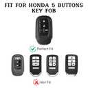 Vehicleloong Key Fob Cover Case Shell Keychain for Honda Accord Civic CRV CR-V HRV HR-V Pilot 2022 2023 2024 2025 Sport SI EX EX-L Touring Accessories Accessory Girly Women 5 Button, Silver White, TPU
