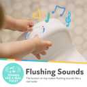 Nuby My Real Potty Training Toilet with Life-Like Flush Button and Sound - 18+ Months - White