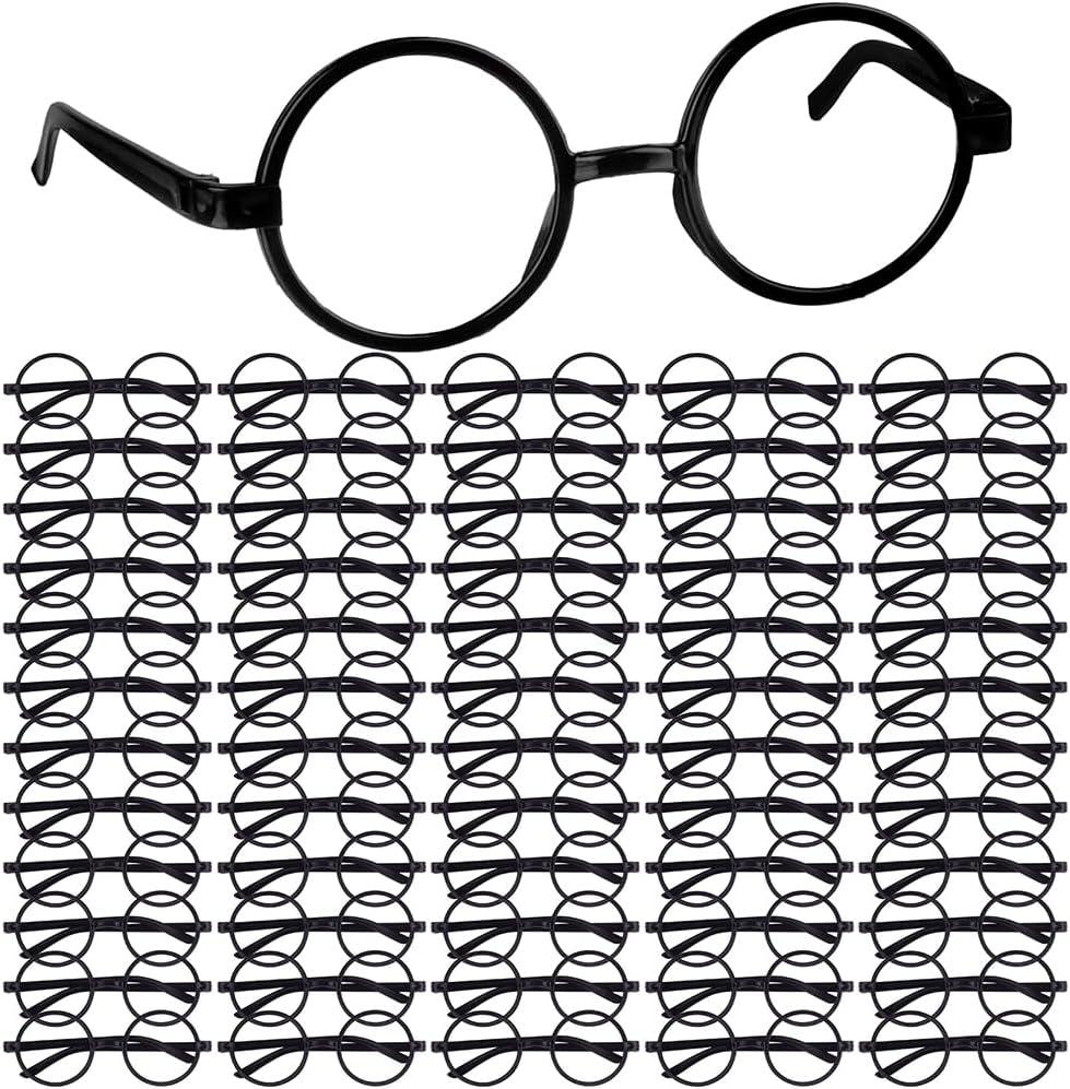 TUPARKA Wizard Glasses with No Lenses and Lightning Bolt Tattoos