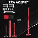 Floor Joist Jack, 19"- 36"(1'7"-3) Height Range Adjustable Floor Joist Jack House Jack Post,Telescoping Jack for Temporary Support for Leveling,4400 lbs Height Capacity(Each)-4Pack