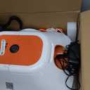 Cordless Robotic Pool Cleaner, Automatic Pool Cleaner,Pool Vacuum for Above Ground & Inground Pools,Up to 210-Min Runtime,Auto-Parking,Coverage up to 2200 Sq.Ft,White Orange