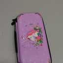 homicozy Cute Unicorn Protection Case for Nintendo Switch, Purple Hard Carrying Case with Soft TPU Protective Cover and Protection Acessories Compatible with Nintendo Switch for Girls