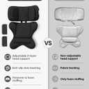 TinlyFinly Infant Insert Compatible with Doona, Graco, Britax, Chicco, Evenflo Car Seat, Adjustable Baby Head Body Support Cushion for Newborn to Toddler, Fits Infant Car Seat and Stroller (Black)