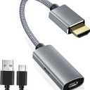  HDMI Male to USBC Female Cable Adapter with Power Charging Cable,USB Type C 3.1 Output to HDMI Input Converter,4K 60Hz Thunderbolt 3 Adapter for New MacBook Pro,Mac,Surface,Nreal Air,Rokid
