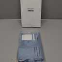 Small Wallet Women RFID Blocking Soft Leather Bifold Compact Card Holder Wallet for Women with Zipper Coin Pocket 4 ID Window (Blue)