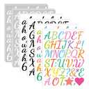 DWYGZSTR 30 Sheets Alphabet Stickers Colorful Letter Stickers Waterproof Stick on Letters Stickers Decals for DIY Water Bottles Mailbox Scrapbooking Cup,Back to School Season (Style B)