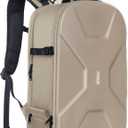 MOSISO Camera Backpack, DSLR/SLR/Mirrorless Photography Camera Bag 15-16 inch Waterproof Hardshell Case with Tripod Holder&Laptop Compartment Compatible with Canon/Nikon/Sony, Camel