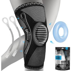 POWERLIX Knee Brace with Support and Pad for Pain Relief, Medical Knee Support, Compression Knee Sleeve for for Men & Women Knee Support for Running, Basketball, Volleyball (XX-Large)