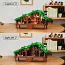 Folk Cabin Building Set, Folk House Compatible with Lego Forest Cabin House Building Creative Collection Toys, Mysterious Cabin Model,Christmas, Birthday Gifts for Girls Adult (664 PCS)