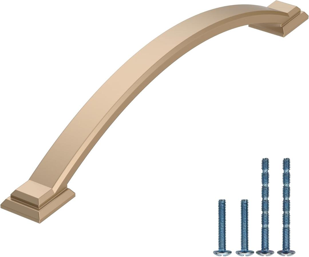AOOTOCH 10 Pack Champagne Bronze Cabinet Pulls 4 Inch Cabinet Handles Kitchen Handles for Cabinets Kitchen Cabinet Hardware Champagne Drawer Pulls Kitchen Pulls