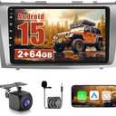 2+64GB Realdio Android 15 Car Stereo for Toyota Camry 2006-2011,  with Wireless Carplay Android Auto, 9 Inch, 26 UI 2 GB+64GB