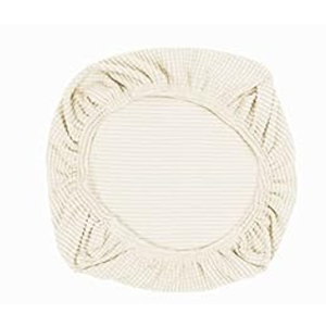 Yikko Chair Cover, Blue - Soft Stretch Spandex Seat and Backrest Slipcover for Office, Dining, Bar, Wedding Party Decor - Washable, Universal Fit, Protects Chair Cushion, Beige