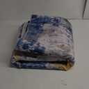 Washable Area Rugs 6'x9' Non-Slip Modern Abstract Soft for Living Room Entryway Bedroom Nursery, Print Pattern, Grey Blue Gold/Golden