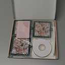 UNIQOOO 3.2 x 3.2 inch Christmas Acrylic Green Photo Frame Ornaments for Display Picture, 6 Pcs Festive Hanging Decoration, Double-Sided Picture Frames for Holiday Season Home Party Xmas Tree Decor