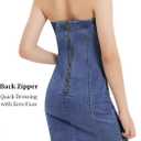 EXARUS Girls Denim Dress Spaghetti Strap/Strapless Jean Dresses Teen Party | Tween Casual Sleeveless Summer Mini Junior Dance Concert Vacation Birthday Cowgirl Western Chambray Kids Youth 8-14Y