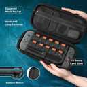 TiMOVO Carrying Case for Nintendo Switch 2 (2025), Large Capacity Protective Hard Shell Portable Travel Case Pouch for Switch 2, with 10 Game Card Slots and Pockets for Console & Accessories, Black