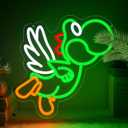 Anime Neon Sign for Wall Decor Dinosaurs LED Sign for Game Room Anime Neon Light for Game Room Boy Bedroom Living Room Bar Home Party Shop Decor Dimmable Birthday Gifts 13.7 * 12.7In (TWA032)
