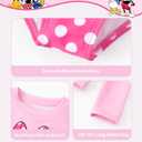 Disney Mickey and Friends Girl Two Piece Long Sleeve Swimsuit Rashguard Bathing Suit (2Y, Pink)