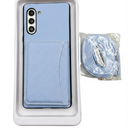 Asuwish Phone Case for LG Velvet 5G/LGVelvet Verizon G5 UW TMobile 2020 Wallet Cover with Screen Protector and Card Holder Pu Leather Slot Mobile Cell Accessories LM G900UM 4G Tmobile Women Men Blue