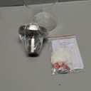 Brushed Nickel Semi Flush Mount Ceiling Light,Modern Ceiling Light Fixture for Closet Hallway Entryway Fixture Brushed Nickel Finish 1 Pack