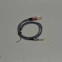 Tisino 1/4 inch TRS Stereo Splitter Y Cable-3.3 Feet, 1/4 inch Stereo to Dual 6.35mm TS Mono Insert Y-Splitter TRS 1/4" Breakout Patch Cable for Amplifiers, Mixers