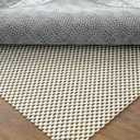 DEXI Rug Pad Gripper for Hardwood Tile Floor, 3x12 Non Slip Under Carpet Padding Cushioned, Waterproof Thick Walking Pads for Area Rugs, White