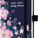 2026-2028 Pocket Calendar - 3 Year Monthly Planner from January 2026 - December 2028, 6.3" x 3.8", 2026-2028 MonthlyPlanner with 61 Notes Pages, Inner Pocket, Pen Loop, Elastic Closure