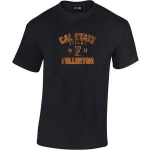 NCAA Slant 100% Pre-Shrunk Short Sleeve Tee (Medium, Black)